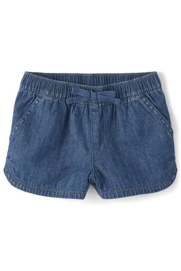 Baby and Toddler Girls Denim Pull-On Short Sizes, 6M-5T