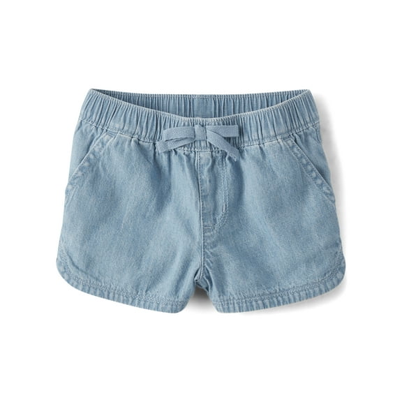 The Children's Place Baby and Toddler Girls Denim Pull-On Short Sizes, 6M-5T