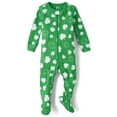 The Children's Place Baby & Toddler Long Sleeve Footed Cotton PJs