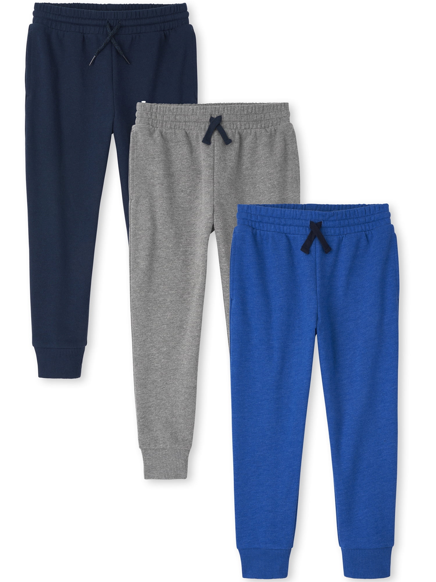 The Children's Place Boys Active Fleece Joggers, 3-Pack, Sizes XS-XXL