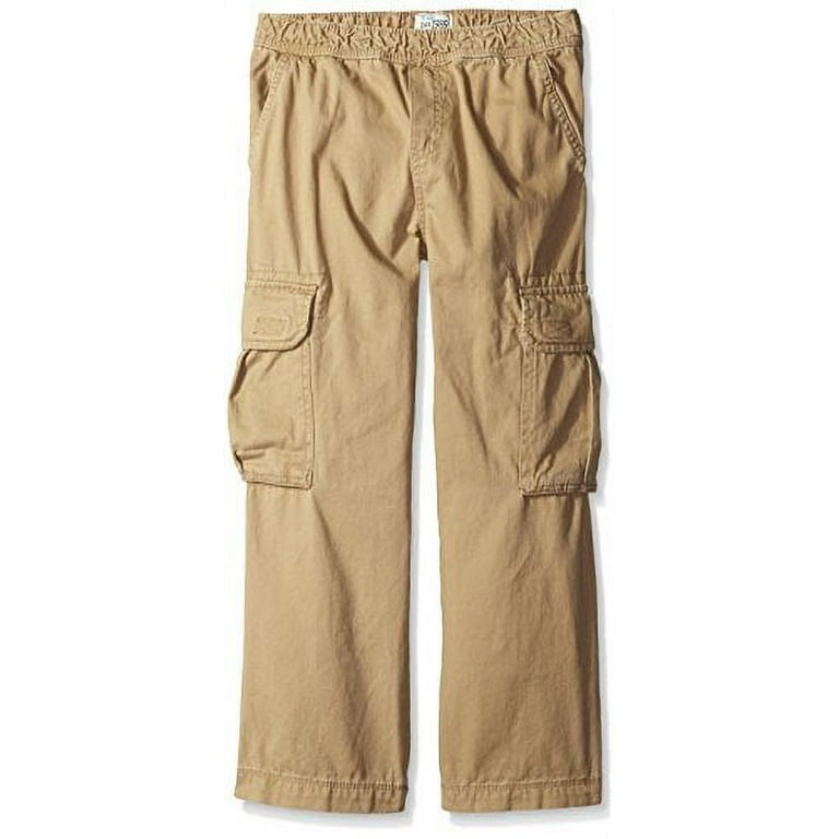 Boys Uniform Husky Woven Pull On Cargo Pants 3-Pack