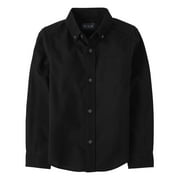 THE CHILDREN'S PLACE Boys Uniform Long Sleeve Oxford Button Up Shirt, Sizes XS-XXL