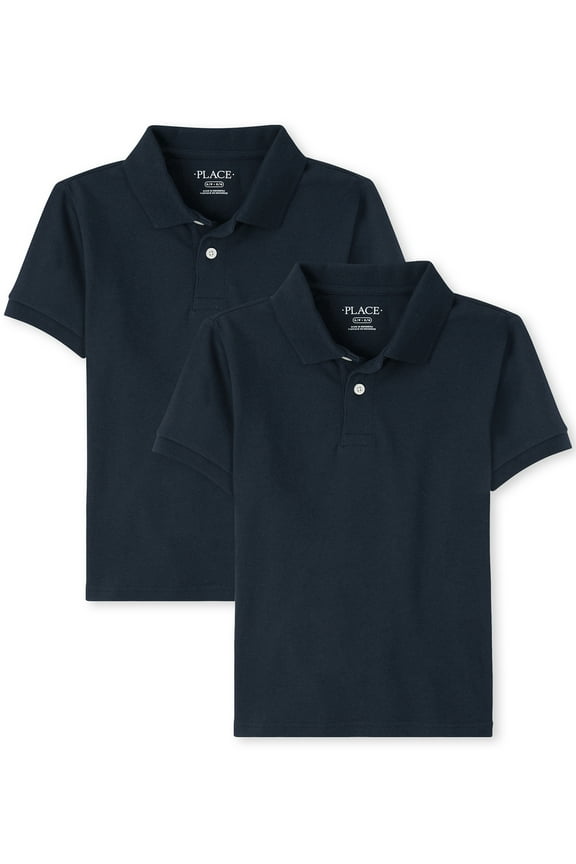 Big Boy's Short-Sleeve Polo, 2-Pack