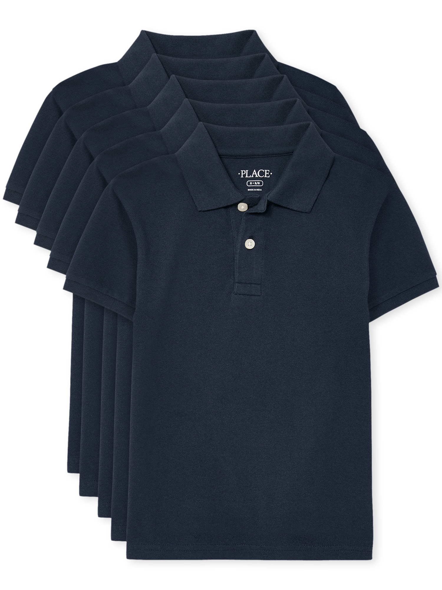 The Children's Place Big Boy's Short-Sleeve Polo, 5-Pack - image 1 of 4