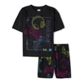 thumbnail image 1 of The Children's Place Big Boys Short Sleeve Video Game PJs, 2-Piece, Sizes XS-XXL, 1 of 3