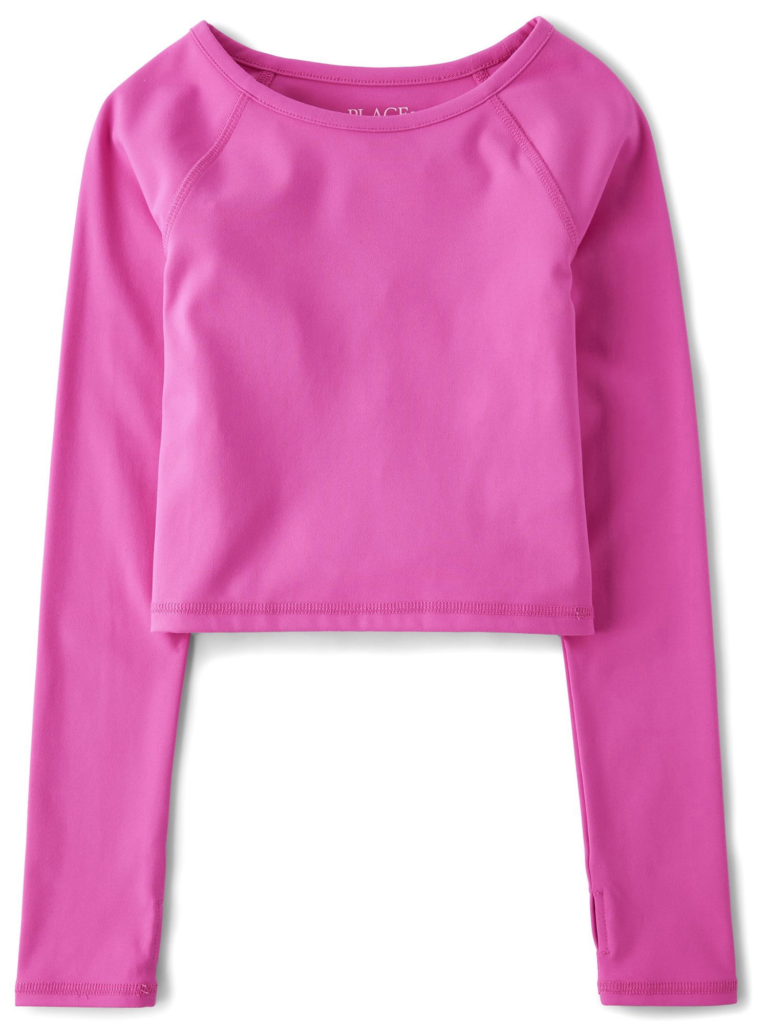 The Children's Place Girls Crewneck Long Sleeve Active Top, Sizes XS-XXL