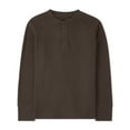 thumbnail image 1 of The Children's Place Boy Long Sleeve Thermal Henley Shirt, Sizes XS-XXL, 1 of 2