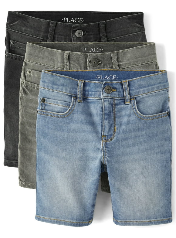 The Children's Place Boy's Denim Shorts, 3-Pack, Sizes 4-16