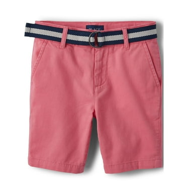 The Children's Place Boy's Woven Belted Chino Shorts