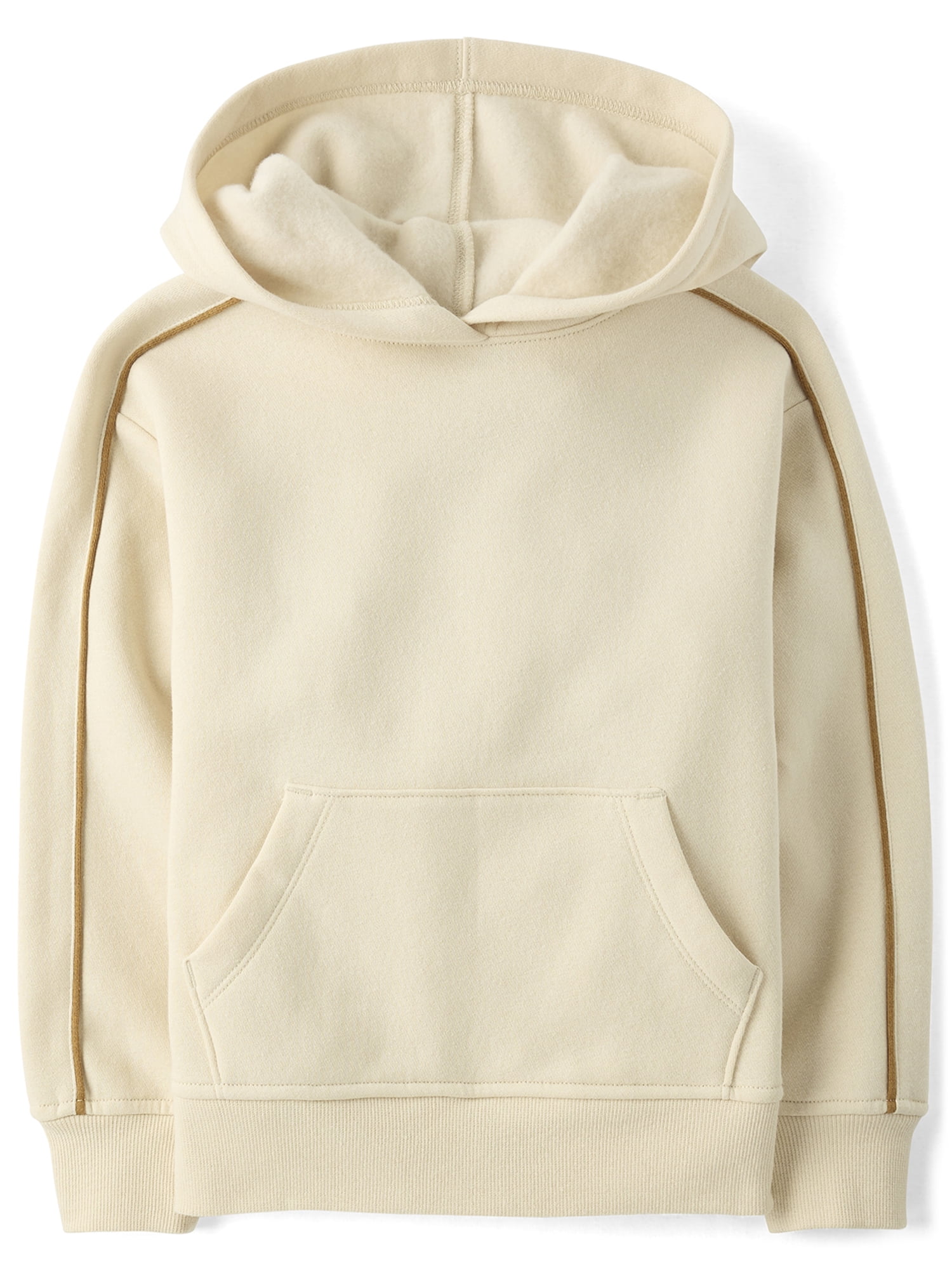 Boys Active Long Sleeve Side Stripe Premium Fleece Hoodie, Sizes XS-XXL