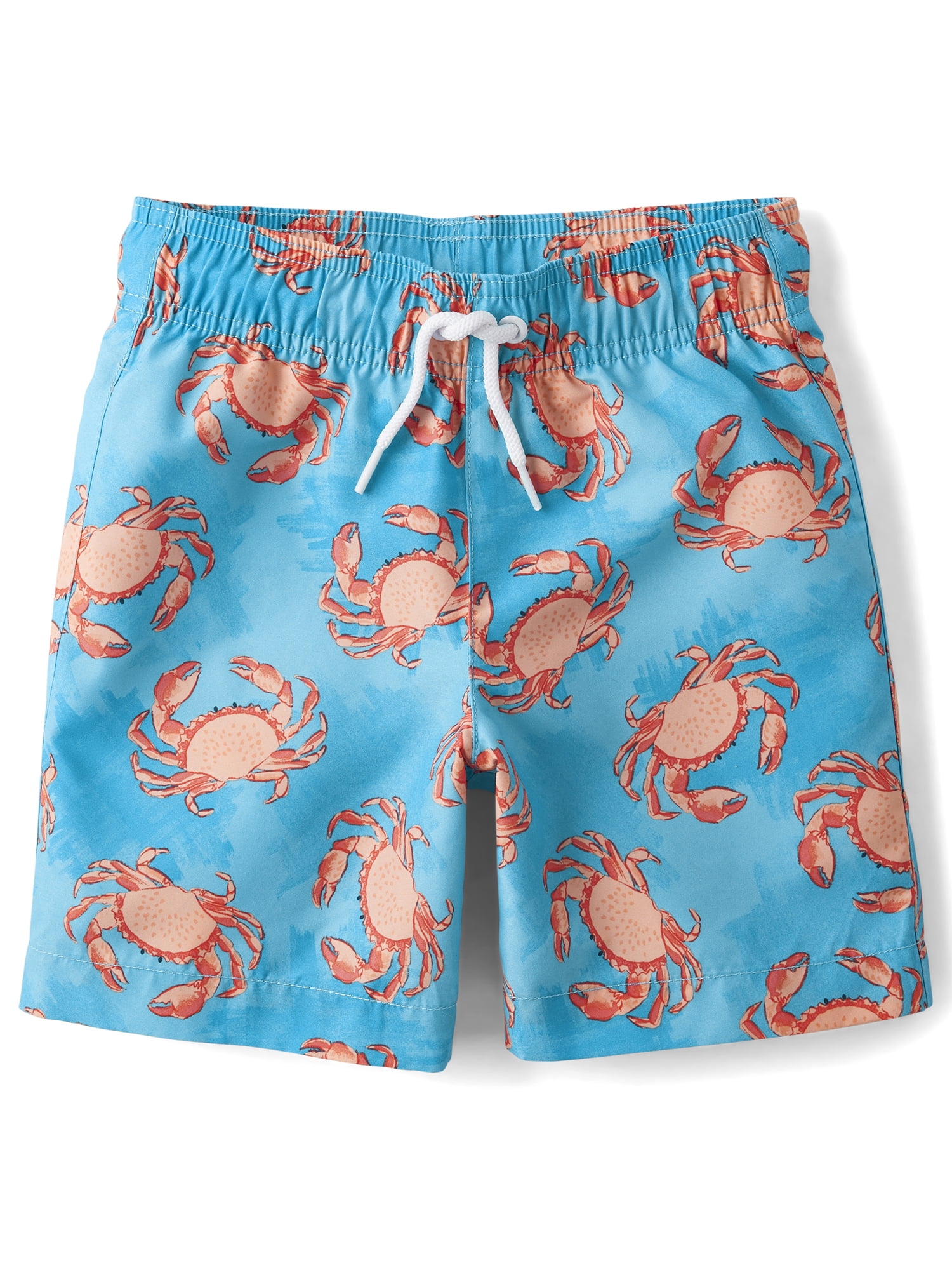 The Children's Place Boys Allover Print Pull On Swim Trunks, Sizes XS-XXL