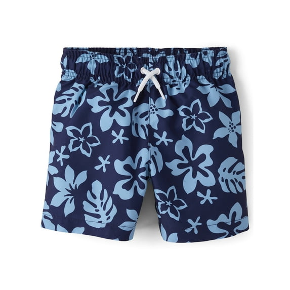 The Children's Place Boys Allover Print Swim Trunks, Sizes XS-XXL