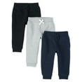 thumbnail image 1 of The Children's Place Boys Baby Toddler Jogger Sweatpants, 3-Pack, Sizes 2T-5T, 1 of 4