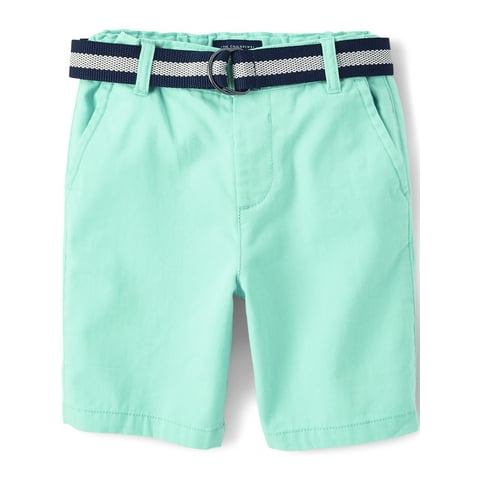 Boys Belted Chino Short, Sizes 6M-16