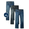 thumbnail image 1 of The Children's Place Boys Bootcut Denim Jeans, 3-Pack, Sizes 4-18, 1 of 4