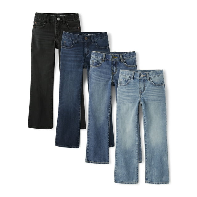 The Children's Place Boys Bootcut Jeans, 4-Pack, Sizes 4-18
