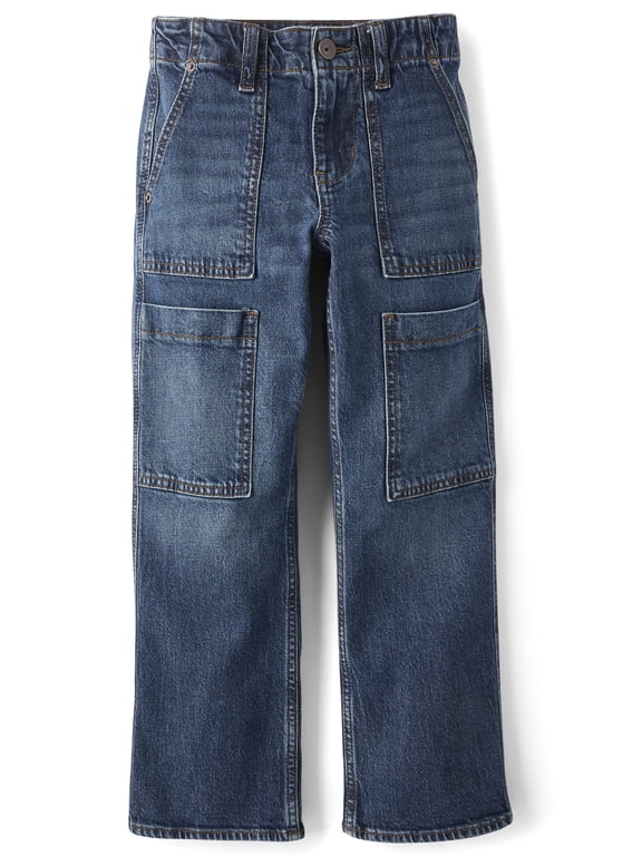 Boys Carpenter 90s Loose Jeans, Sizes 4-18