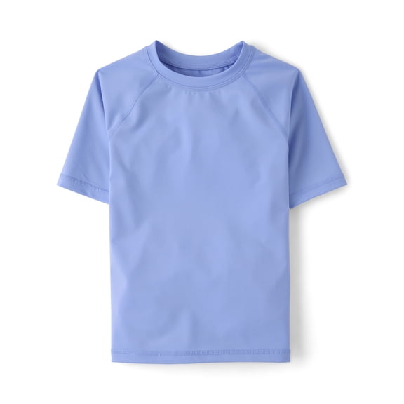 The Children's Place Boys Crewneck Short Sleeve Rashguard Top, Sizes XS-XXL