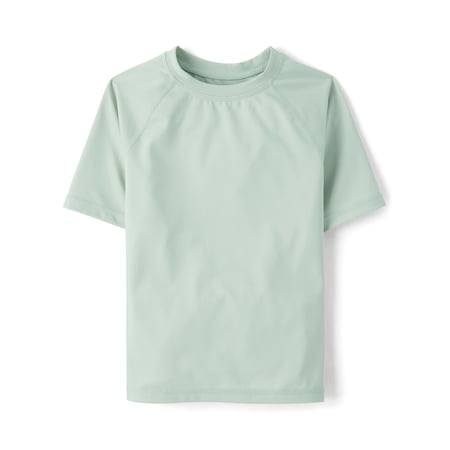 The Children's Place Boys Crewneck Short Sleeve Rashguard Top, Sizes XS-XXL