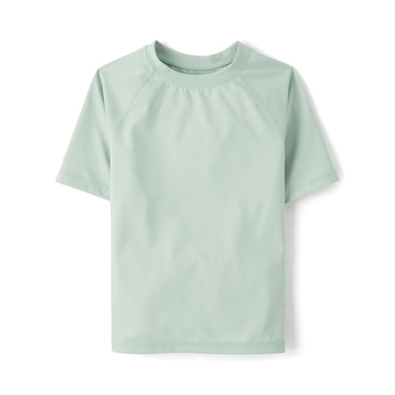 The Children's Place Boys Crewneck Short Sleeve Rashguard Top, Sizes XS-XXL