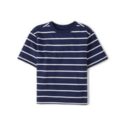 Boys Crewneck Short Sleeve Striped T-Shirt, Sizes XS-XXL