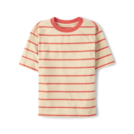 The Children's Place Boys Crewneck Short Sleeve Striped T-Shirt, Sizes XS-XXL