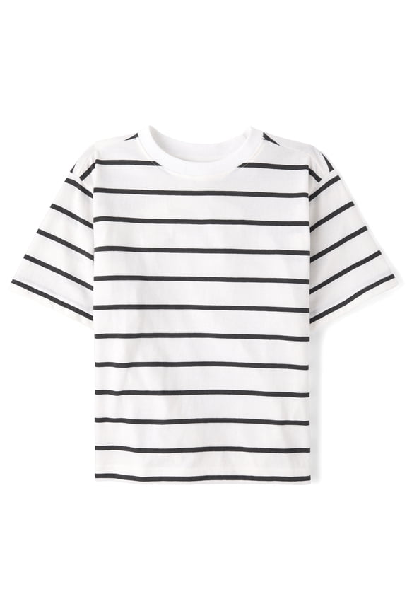 Boys Crewneck Short Sleeve Striped T-Shirt, Sizes XS-XXL