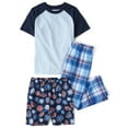 thumbnail image 1 of The Children's Place Boys Essential Short Sleeve PJ Set, 3-Piece, Sizes XS-XXL, 1 of 4