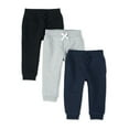 thumbnail image 1 of The Children's Place Boys French Terry Jogger Pants (Baby & Toddler), 6 Months-5T, 3 Count, 1 of 3