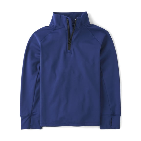 The Children's Place Boys Long Raglan Sleeve Cozy Tech Half Zip Pullover, Sizes XS-XXL