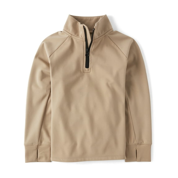 The Children's Place Boys Long Raglan Sleeve Cozy Tech Half Zip Pullover, Sizes XS-XXL