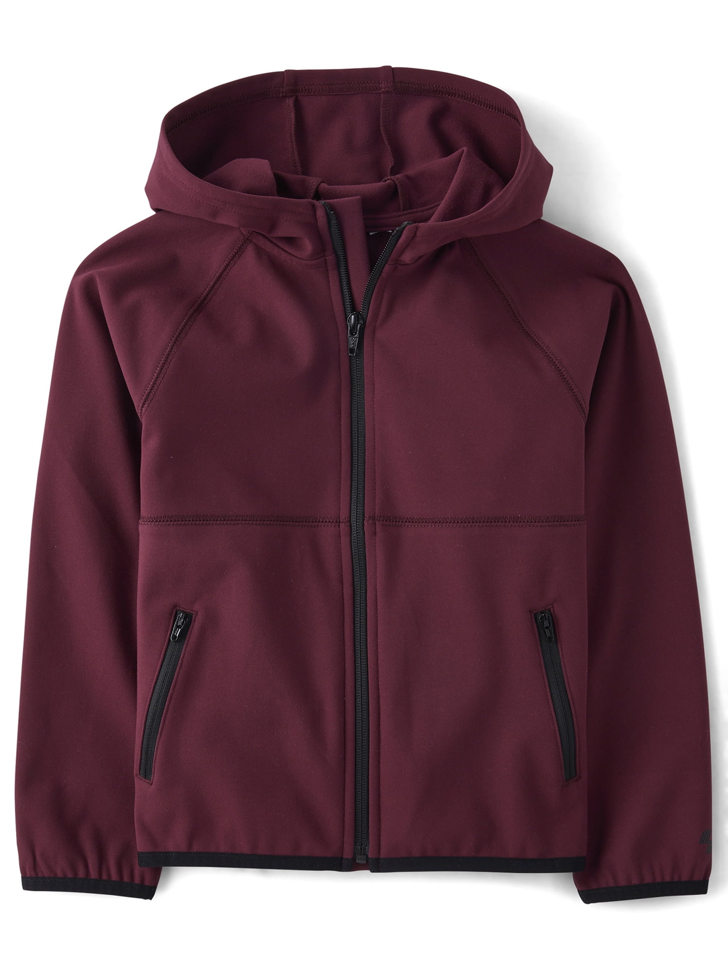 The Children's Place Boys Long Raglan Sleeve Cozy Tech Zip Up Hoodie, Sizes XS-XXL