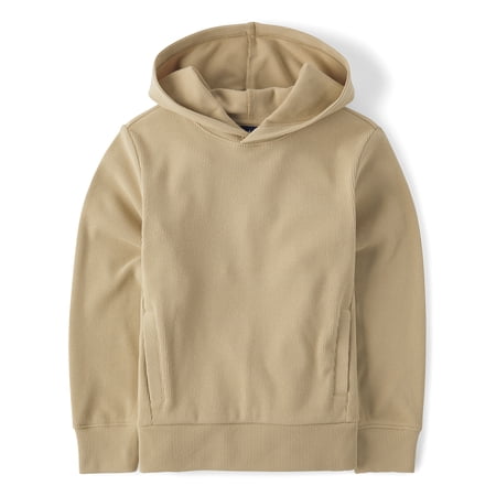 The Children's Place Boys Long Sleeve Active Sueded Rib Hoodie, Sizes XS-XXL