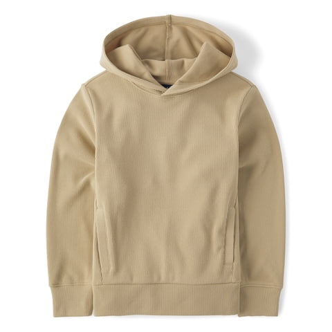 Boys Long Sleeve Active Sueded Rib Hoodie, Sizes XS-XXL