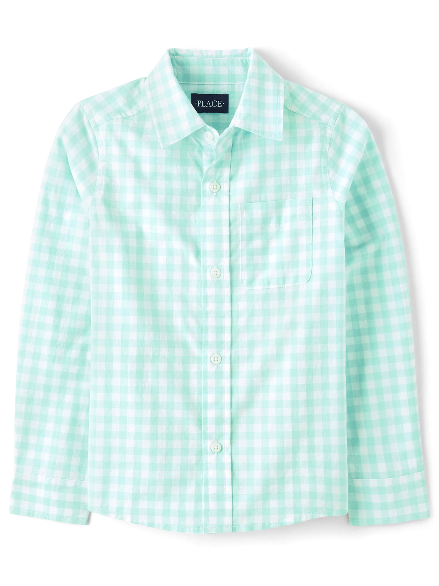 The Children's Place Boys Long Sleeve Button Up Shirt, Sizes XS-XXL
