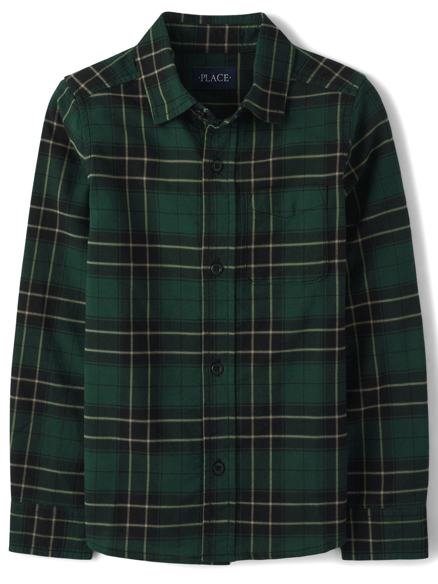 The Children's Place Boys Long Sleeve Buttonup Shirt, Sizes XSXXL