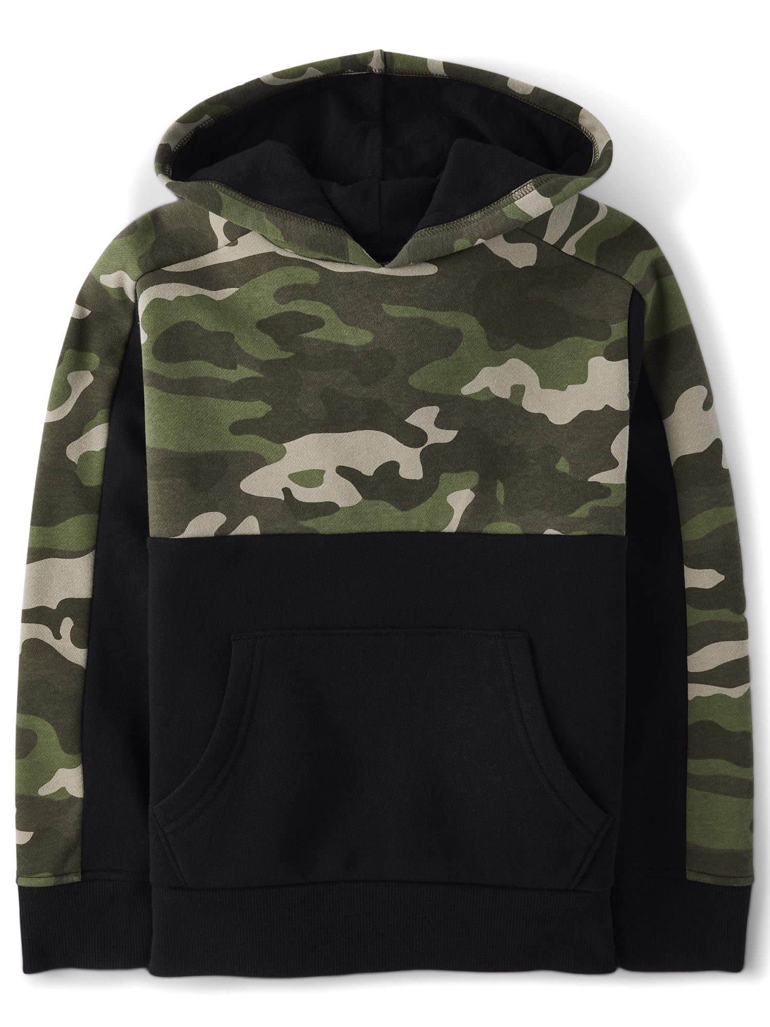 The Children's Place Boys Long Sleeve Camo Pullover Hoodie, Sizes XS-XXL