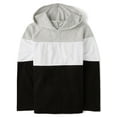 thumbnail image 1 of The Children's Place Boys Long Sleeve Colorblock Hooded Top, Sizes XS-XXL, 1 of 3