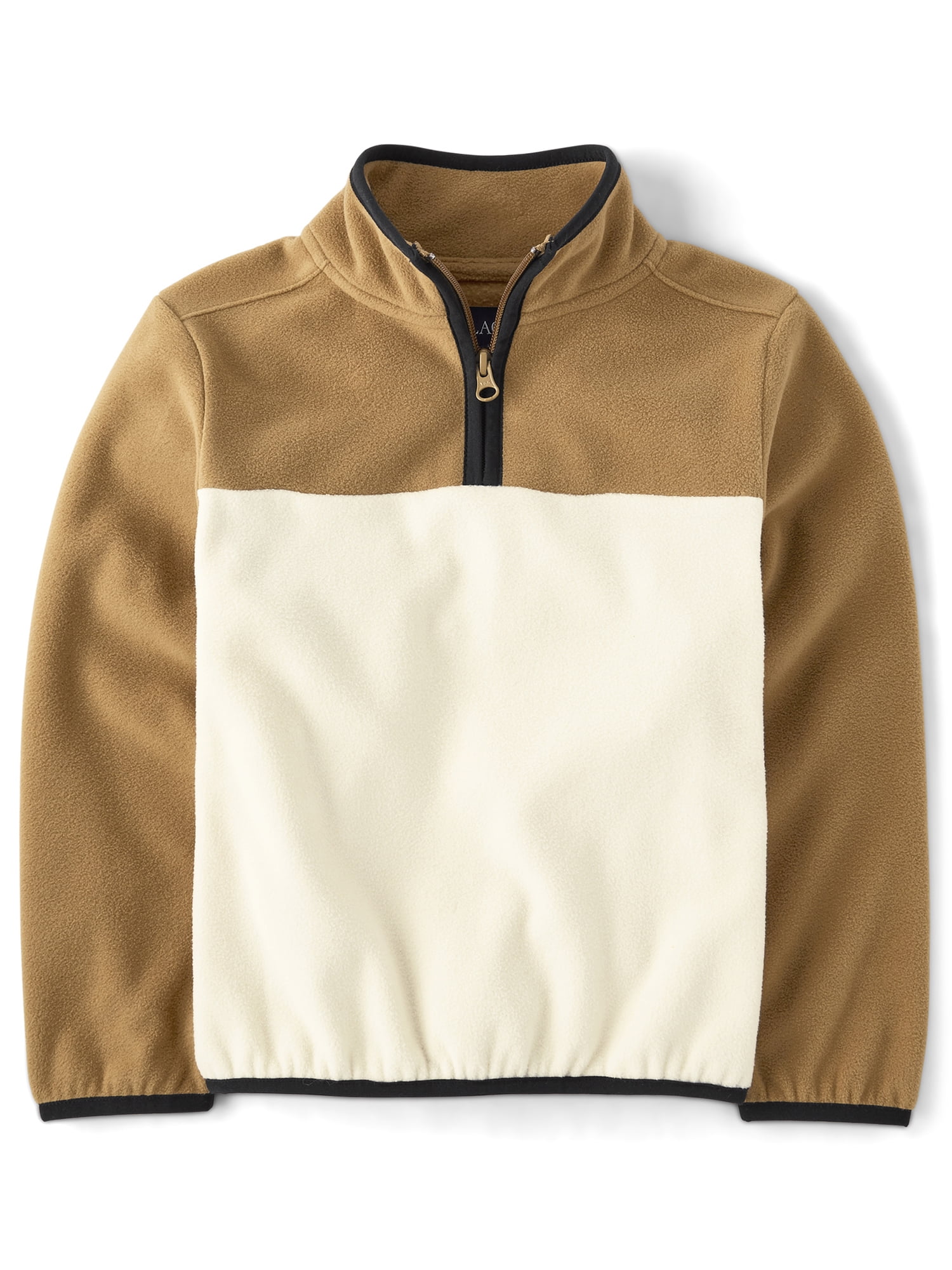 The Children's Place Boys Long Sleeve Colorblock Microfleece Half Zip Pullover, Sizes XS-XXL