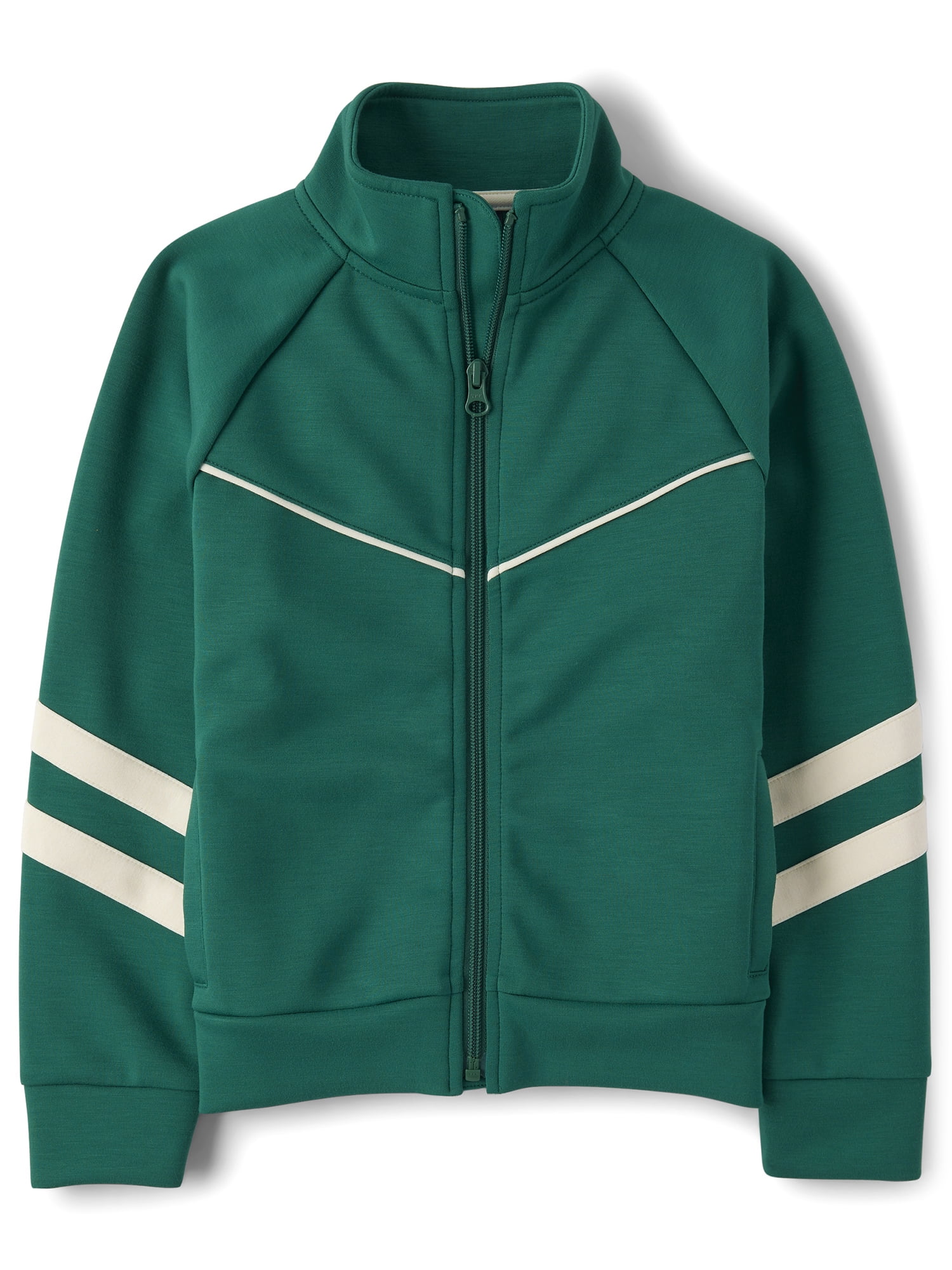 The Children's Place Boys Long Sleeve Contrast Scuba Track Jacket