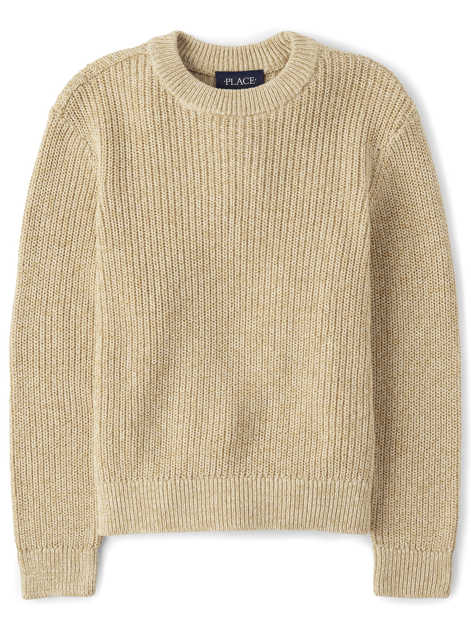 The Children's Place Boys Long Sleeve Crewneck Shaker Stitch Sweater, Sizes S-XXL
