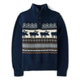 thumbnail image 1 of The Children's Place Boys Long Sleeve Fairisle Mock Neck Sweater, Sizes XS-XXL, 1 of 3