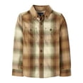thumbnail image 1 of The Children's Place Boys Long Sleeve Green Plaid Flannel Shirt, Sizes XS-XXL, 1 of 3