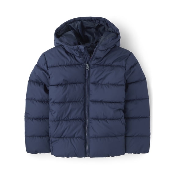 The Children's Place Boys Long Sleeve Hooded Puffer Jacket, Sizes XS-XXXL