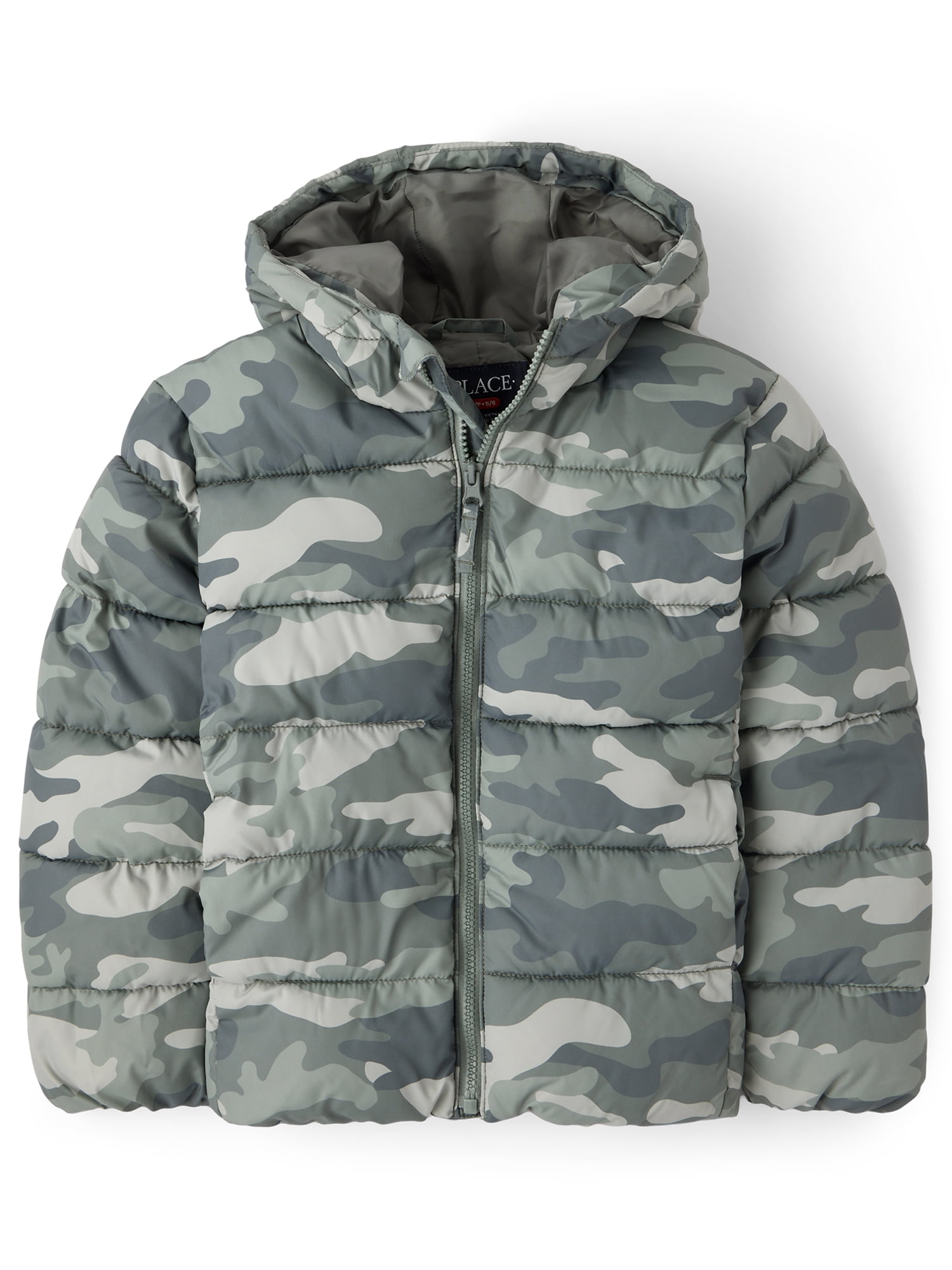 The Children's Place Boys Long Sleeve Hooded Puffer Jacket, Sizes XS-XXXL