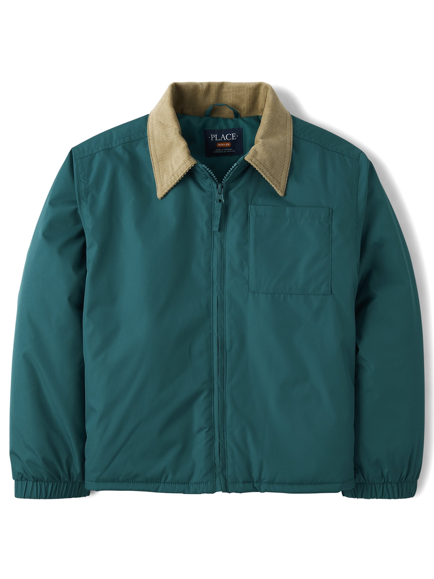 The Children's Place Boys Long Sleeve Hooded Workwear Jacket, Sizes XS-XXL