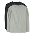 thumbnail image 1 of The Children's Place Boys Long Sleeve Layering T-Shirt, 3-Pack, Sizes XS-XXL, 1 of 4