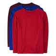 thumbnail image 1 of The Children's Place Boys Long Sleeve Layering T-Shirt, 3-Pack, Sizes XS-XXL, 1 of 4