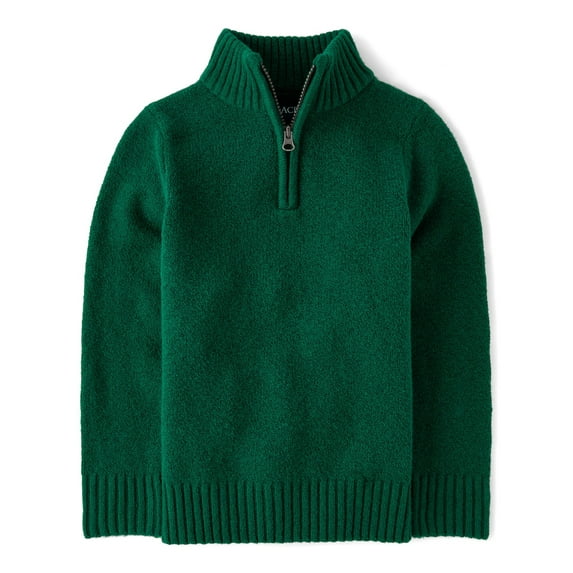 The Children's Place Boys Long Sleeve Mock Neck Half Zip Sweater, Sizes XS-XXL