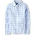thumbnail image 1 of The Children's Place Boys Long Sleeve Poplin Button-up Shirt Sizes XS-XXL, 1 of 3